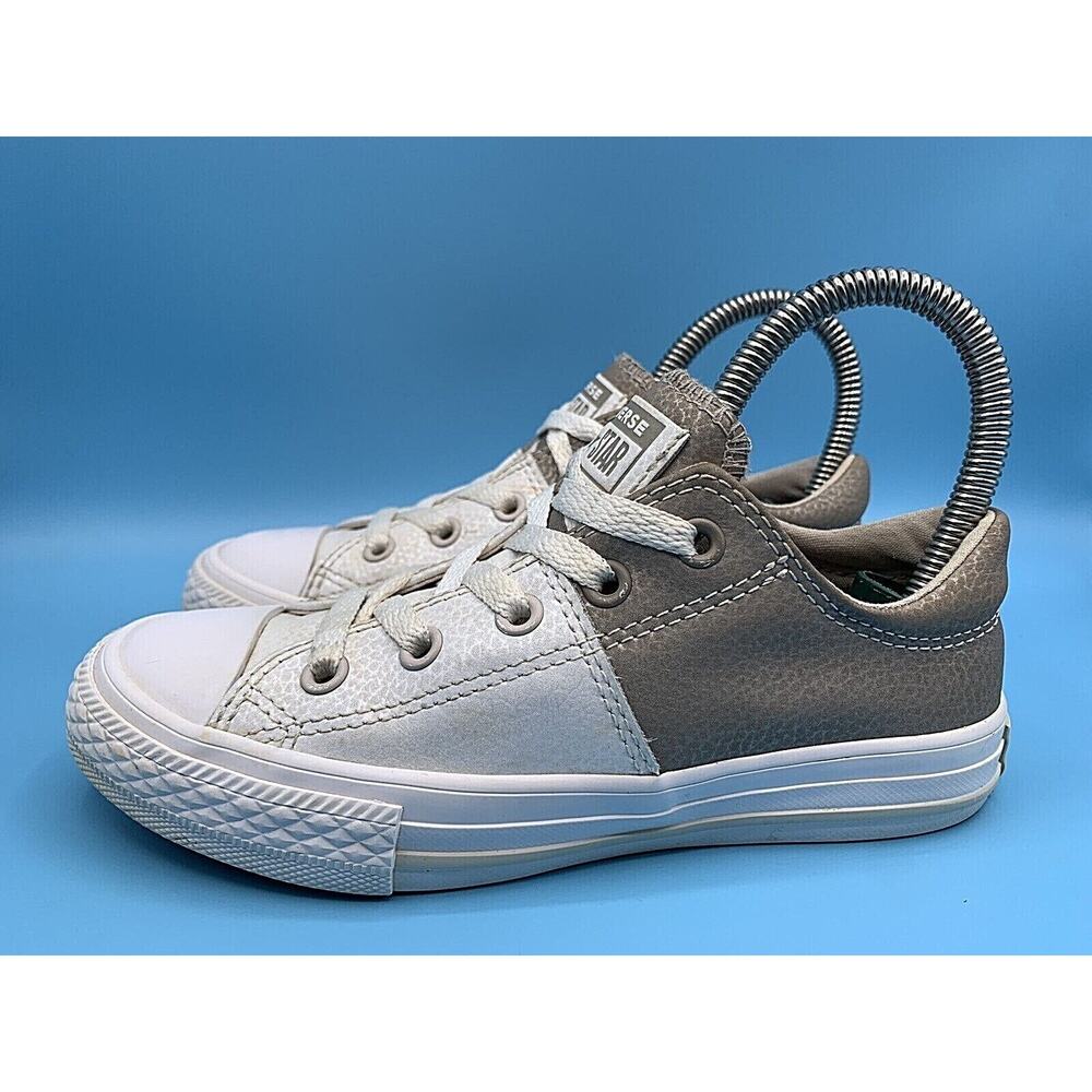 CONVERSE Unisex Kids Chuck Taylor All Star Two Tone Leather Sneakers Shoes Sz 13